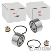 2X Nty RADLAGER-SATZ Vorne Beidseitig Passend FÜR Ford C-MAX Focus Grand Kuga