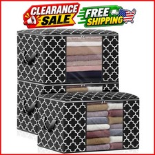 Storage Bags 100L 3Pack Clothes Organization and Storage Containers
