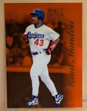 1996 Select CERTIFIED RED #57 Raul Mondesi Dodgers RARE ICONIC PARALLEL /1800