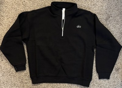 Alo Accolade Quarter Zip 1/4 Zip pullover - Black medium | eBay