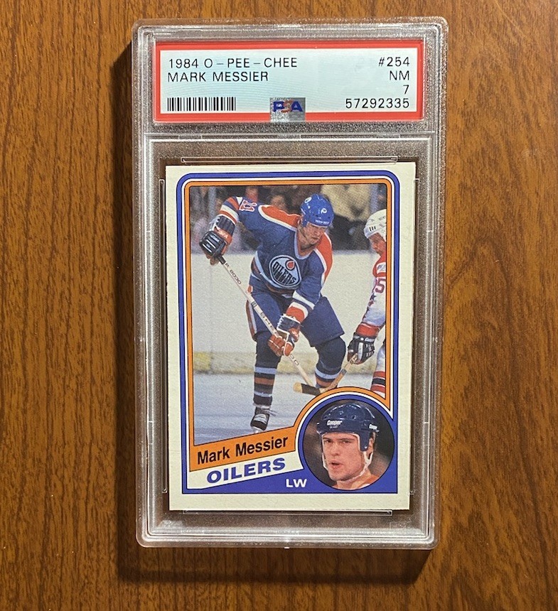 1984 O-Pee-Chee #254 Mark Messier PSA 7 NM Near Mint