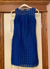Lauren Ralph Lauren Cutout Overlay Sleeveless Dress Sz 2 Lined Bridal Cocktail