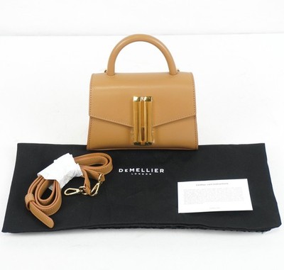 DeMellier London The Nano Montreal Crossbody Handbag In Deep Toffee Leather
