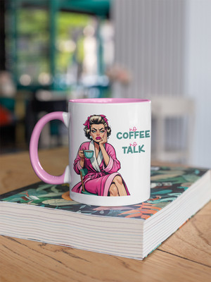 Lustige Kaffeetasse - Retro Damen No Talk - Arbeit Büro Tasse Tee Geschenkidee
