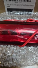 PIT66 LED 3rd Brake Light Red Lens Chrome Housing | New | DOT SAE