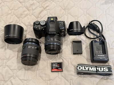 Olympus EVOLT E-620 12.3MP DSLR w/ 14-42mm & 40-150mm IS Flash