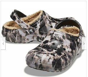 camo lined crocs