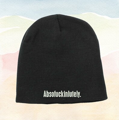 Absofuckinlutely Funny Saying Embroidered Beanie Hat Winter  display picture 3