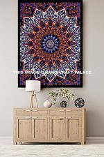 Grande Mandala Indiano Psychedelico Tappeto, Appendi Parete Bohemien Hippie