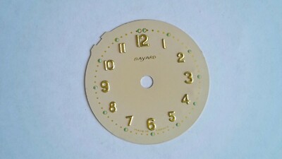 VINTAGE BAYARD 55 MM WECKERZIFFERBLATT