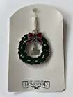Longaberger Homestead Pewter Wreath w/Basket Ornament/Tie On - New (Copy)