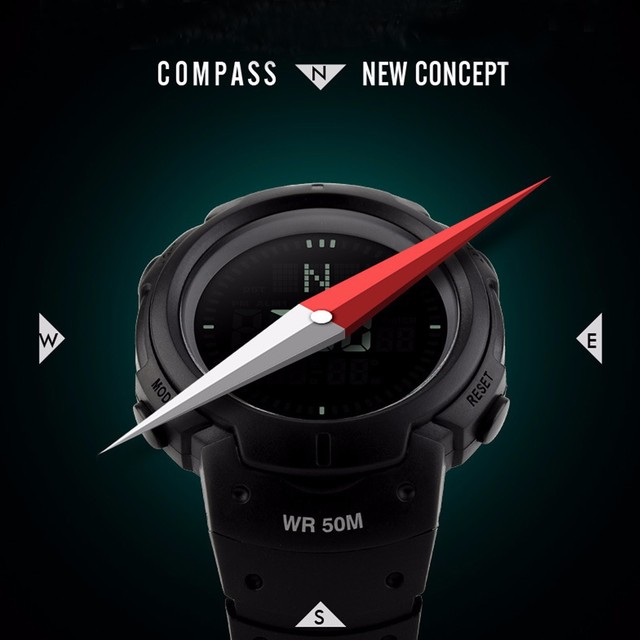 waterproof compass watch