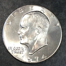 1974-D Eisenhower IKE Dollar Uncirculated - High Quality Scans #Q230