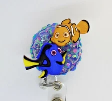 Nemo Dory Badge Reel Disney Nurse Teacher Dental Student Ocean Fish Sales Vet