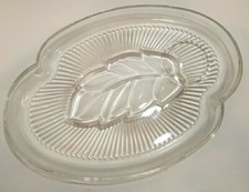 Vintage Fern Leaf Depression Snack / Luncheon Plate