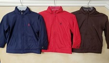  85 NWT POLO Ralph Lauren Jacket 4 4T boy Windbreaker navy blue red brown