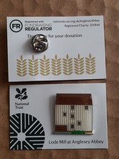 National Trust ANGLESEY ABBEY Lode Mill Charity Pin Badge 