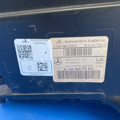 16-19 MERCEDES W166 GLE W292 Headlight LED Xenon Left Side OEM for  