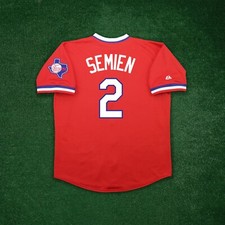 Marcus Semien 1984 Texas Rangers Cooperstown Men's Alt Red Throwback Jersey