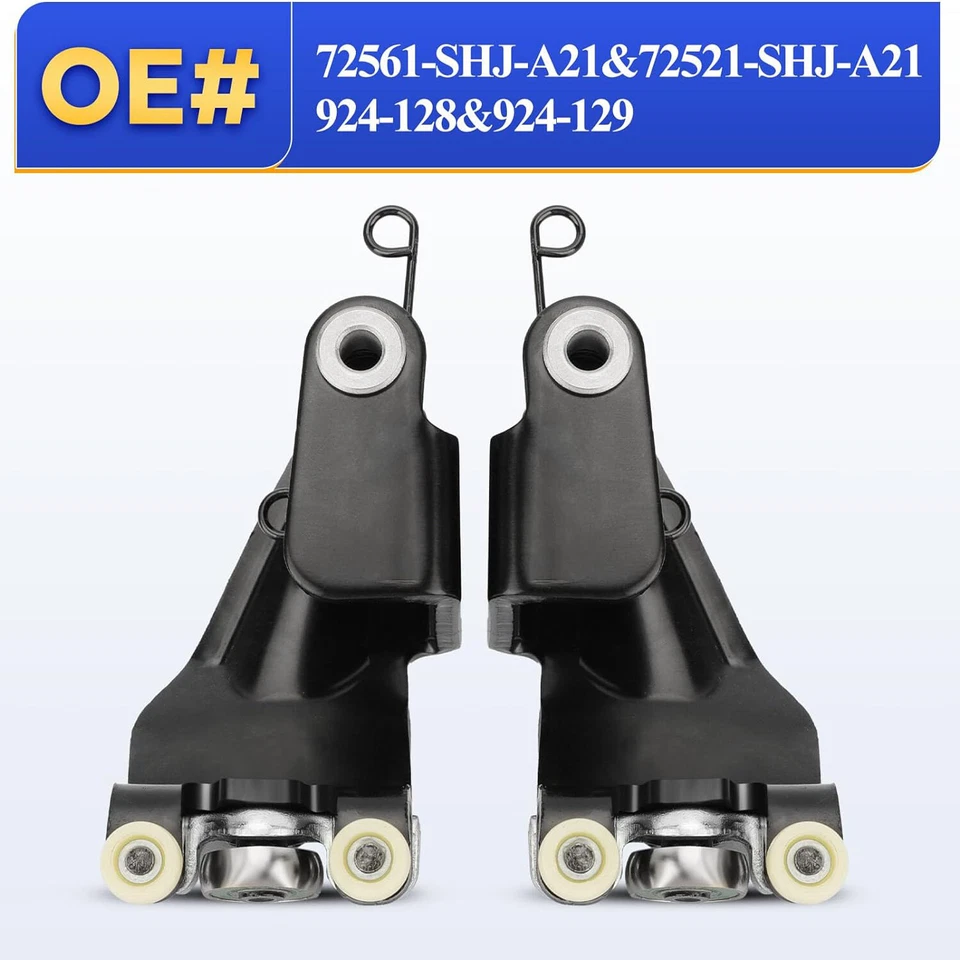 1 par de rodillos de puerta corredera de montaje central izquierdo derecho para Honda Odyssey 05-10 Foto 3 de 4