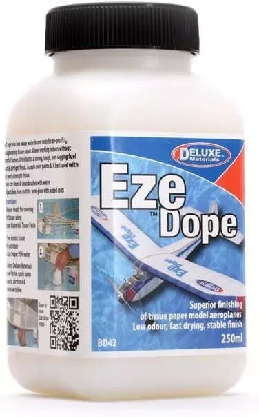 BD42 DELUXE MATERIALS EZE DOPE FOR BALSA MODELS COVERINGS 250ml  BD42