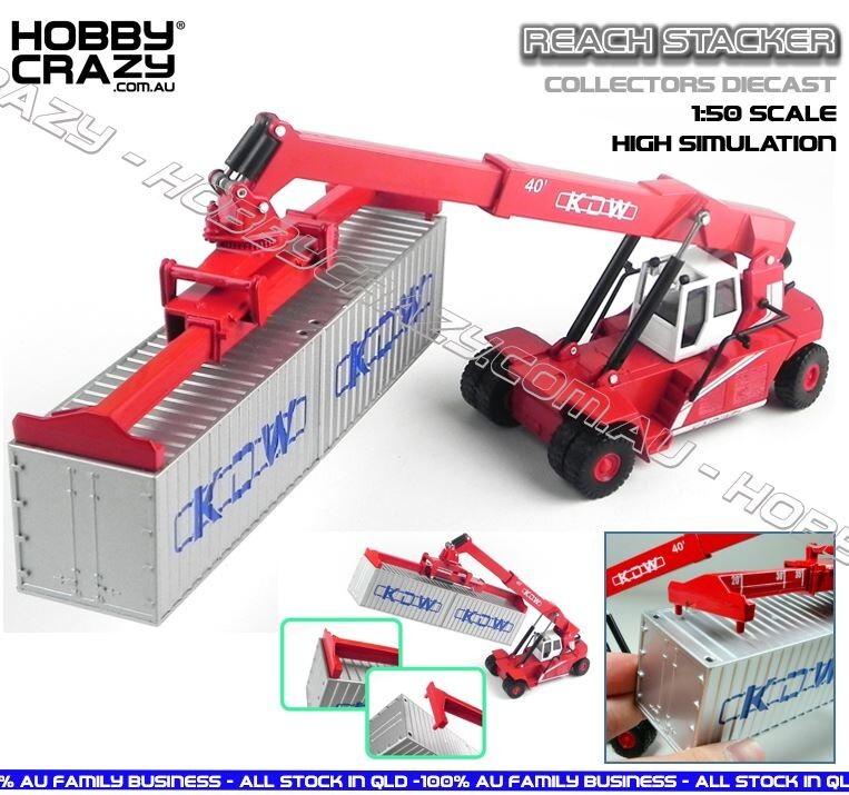 Reach Crane Diecast 1:50 Stacker Reach KDW ミニカー Stacker Toy Diecast Stacker Container 1:50 ミニカー