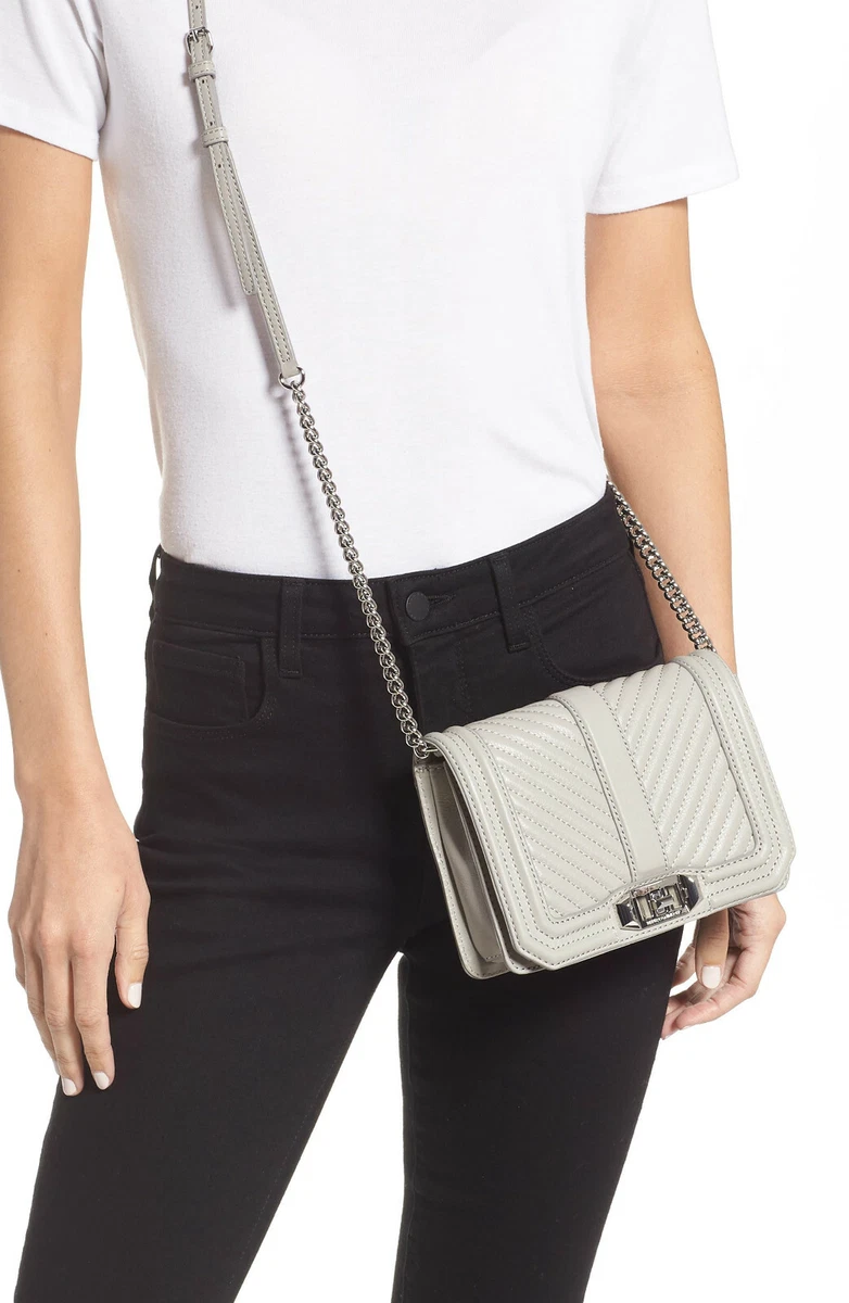 Rebecca Minkoff Love Chevron Quilted Leather Crossbody Bag