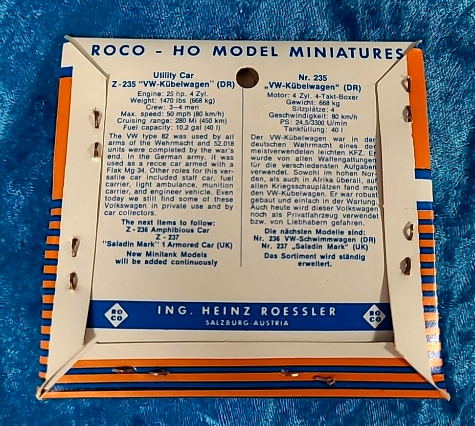 LE3964 ROCO MINITANKS 227 Ho 1/87 Véhicule semi chenillé Halbketten zugmaschine
