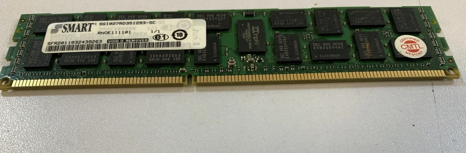 SG1027RD351293-SC Smart Modular 8GB PC3-10600 Dual Rank Memory Q4C - Image 3 of 4