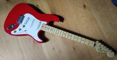 Squier Stratocaster Bj. 91, Made in Korea, Maple Neck, nagelneu!!! inkl. Gigbag
