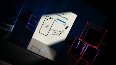 PITATA Smart Clipboard (White / Black) - Magic Trick Illusion Effect Mentalism