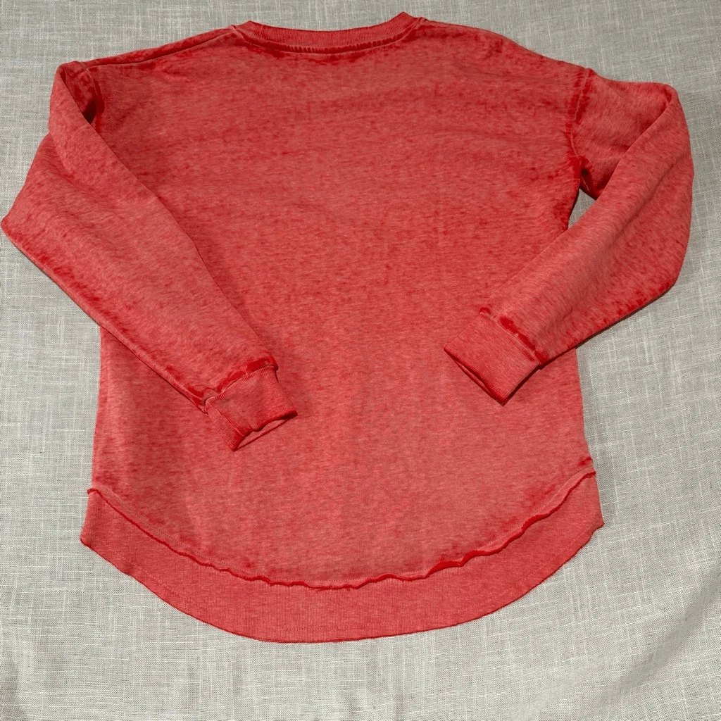 VETEMENTS Felpa Chicago Bulls donna grande rossa NBA burnout girocollo accogliente gioco giorno top