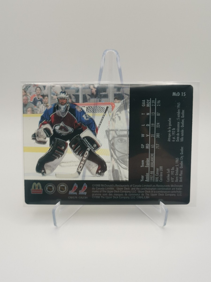 Patrick Roy 1998-99 McDonalds Upper Deck Ice #McD 15 Colorado