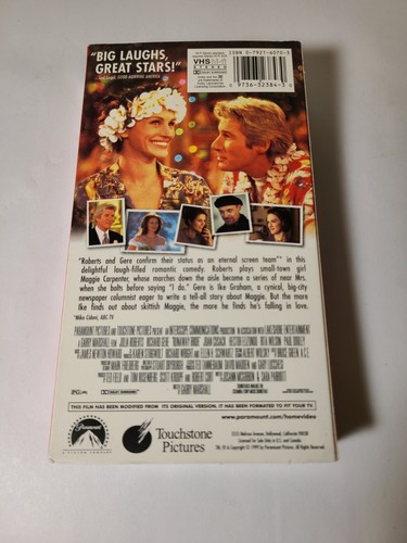 Runaway Bride (VHS, DD) Julia Roberts, Richard Gere - Picture 2 of 3