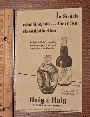 Haig and Haig Blended Scots Whisky Ad from 1936 Philadelphia Newspaper