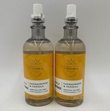 Bath Body Works Simply Unwind Sandalwood Vanilla Essential Oil Mist S/2 356C