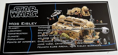 Lego Star Wars UCS Style Sticker for 75290 Mos Eisley Cantina