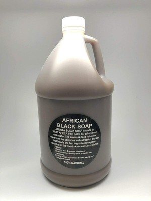 Liquid African Black Soap 1 Gallon-100% Pure Natural Organic From Ghana 128 floz