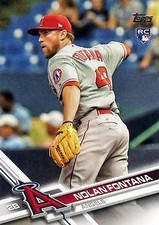 2017 Topps Update #US201 Nolan Fontana Los Angeles Angels Rookie Card RC