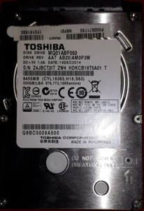 Festplatte Toshiba HDD 500GB 2,5" Zoll 5400rpm SATA 100% geprüft MQ01ABF050