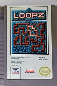 Nintendo LOOPZ NES Game 1990 TESTED and WORKING! Nice Shape! G8