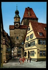 POSTCARD Rothenburg St. Mark's Tower and Restaurant Germany UNP
