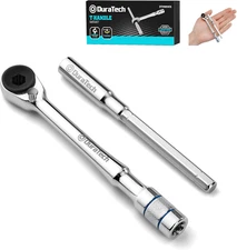 1/4" T-Handle Ratchet, Mini Ratchet Wrench with Hex Bit Extension Set, Compatibl