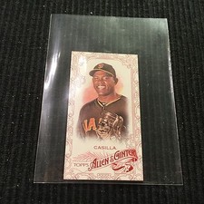 2015 TOPPS ALLEN GINTER #145 SANTIAGO CASILLA *RED BORDER MINI #8/40*  GIANTS