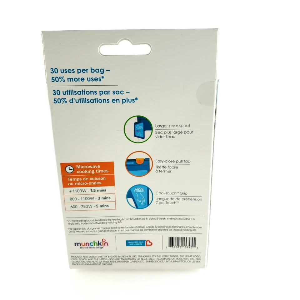 Защелка манчкина 6 пакетов для стерилизации убивает до 99,9% распространенных бактерий продавец из США - Изображение 4 из 4