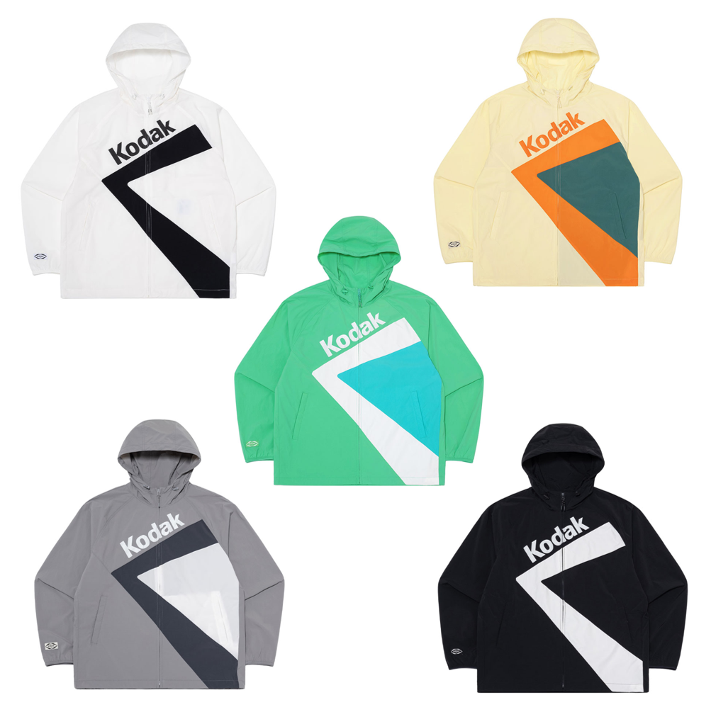 NEW KODAK APPAREL K Hooded Long Sleeve Jacket K5123LJKF1 WHITE