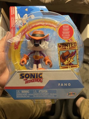 Jakks Pacific Sonic The Hedgehog Classic Fang With Wanted Poster 4  Figure
