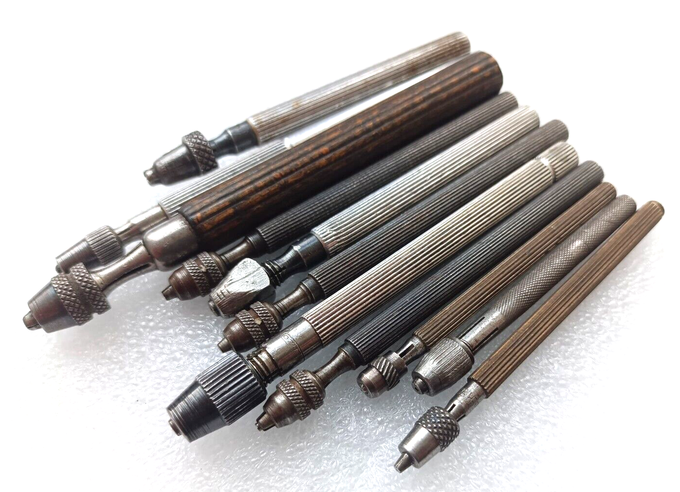 Vintage Watchmakers Jewelers Tools Pin Vise Set 11 pcs Made In Germany