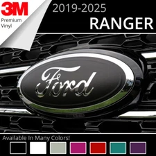 BocaDecals 2019-2025 Ford Ranger Logo Emblem Insert Overlay Decals (Set of 2)