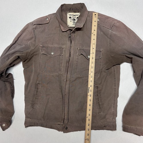 Guess Sportswear VTG Walnut Zip Up Chore Jacket Mens L - Picture 3 of 13